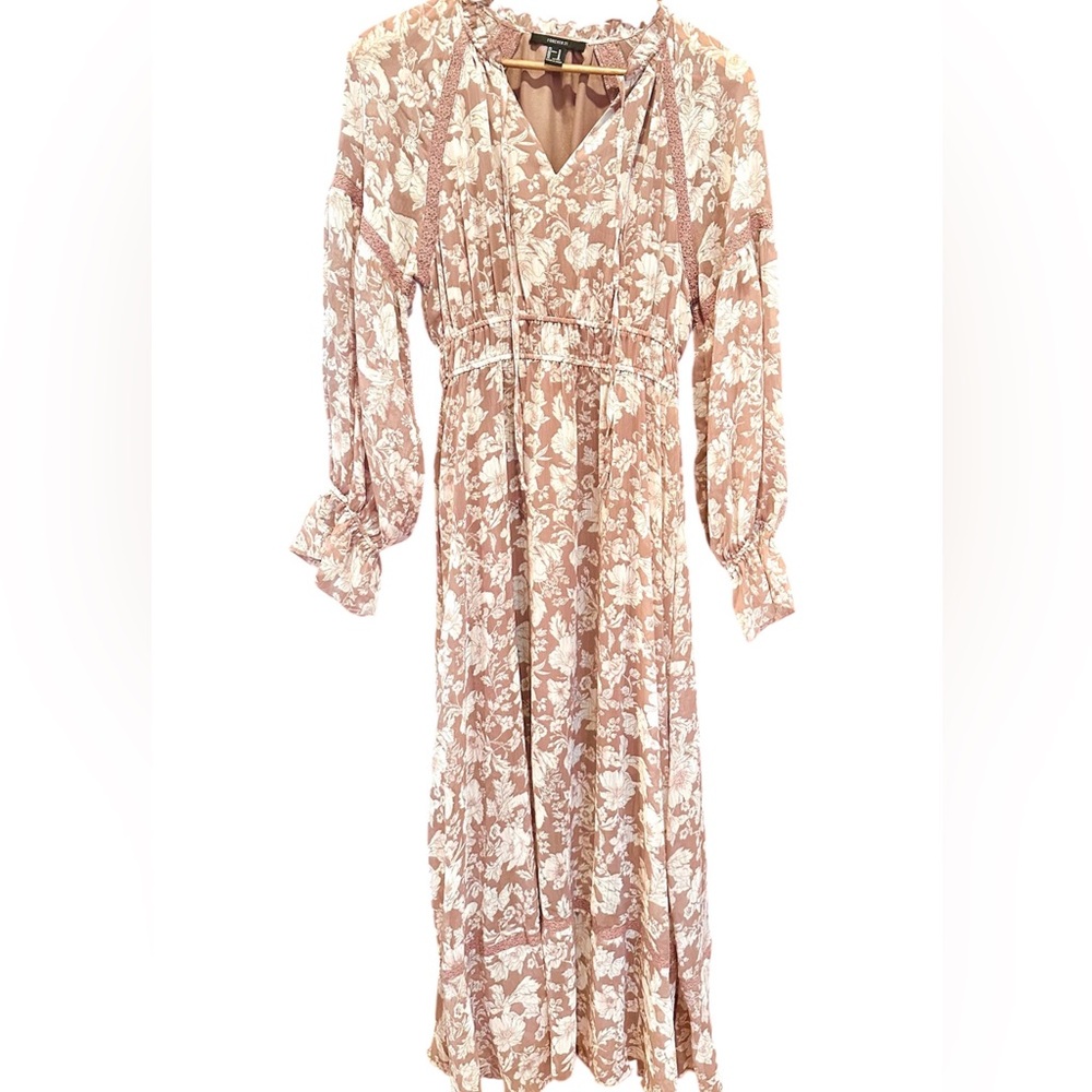 Forever 21 Boho Floral Maxi Dress Size Medium